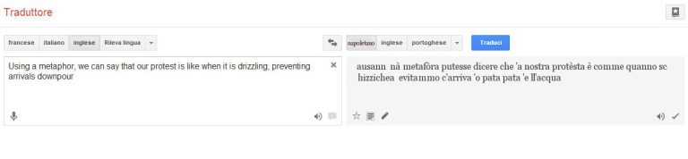 NOVITÀ ON-LINE: LA LINGUA NAPOLETANA SU GOOGLE TRANSLATE